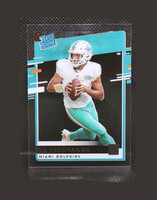 2020 Chronicles Tua Tagovailoa Clearly Donruss Rated Rookie Card RC #RR-TT 