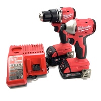 Milwaukee M18 Compact Brushless 2-Tool Combo Kit