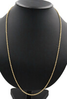 High Shine 14KT Yellow Gold 2.6mm Classic Rope Chain Necklace 27" - 12.49 Grams