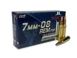 NEW-Fiocchi Field Dynamics 7mm-08 139gn PSP Ammo 20rnds