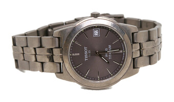 Mens Tissot PR50 Titanium Wristwatch All Titanium Model - J376/476T Quarts Watch