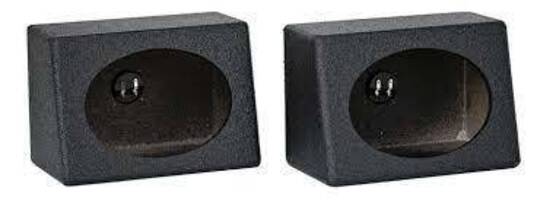 QPower QBTW6X9 Single 6 x 9 Inches Speaker Boxes with Durable Bed Liner Spray
