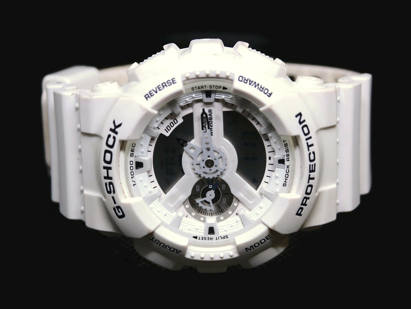 Casio GShock Marine GA110MW7A Series White Poly Digital Quartz Men's