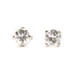 Women's 1/3 CTTW Round Diamond Solitaire Stud Earrings in 14K White Gold SI2/J