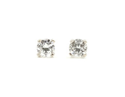 1/3 CT. T.W. Round Diamond Solitaire Stud Earrings in 14K White Gold I1/J 
