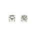 1/3 CT. T.W. Round Diamond Solitaire Stud Earrings in 14K White Gold I1/J 