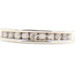 "Green Dot" Estate 10KT White Gold 1/4 TW Round Diamond Channel Wedding Band