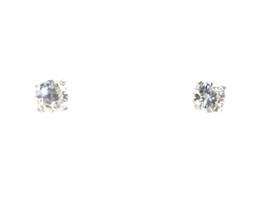 1/4 CT. T.W. Round Diamond Solitaire Stud Earrings in 14K White Gold I1/K 