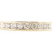 Classic 10KT Yellow Gold 3.1mm Wide 1/5 TW Round Diamond Channel Band Ring 1.7g