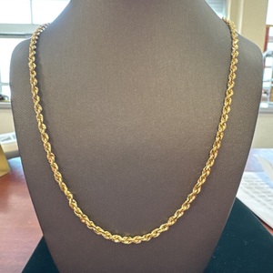 14kt Gold Rope Necklace