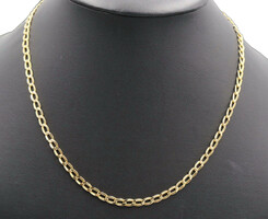 High Shine 10KT Yellow Gold 4.9mm Wide Classic Curb Link Necklace 20.5" - 7.63g