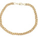 Estate 10KT Yellow Gold Fancy 2-Strand Rope 4.8mm Chain Bracelet 8.5" - 3.07g