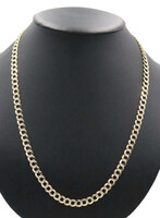 Diamond Cut 14KT Yellow Gold 7mm Estate Curb Link Necklace 24" - 28.45 Grams