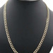 Diamond Cut 14KT Yellow Gold 7mm Estate Curb Link Necklace 24" - 28.45 Grams