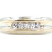 Men's 0.35 ctw Round Diamond 14KT Gold Two Tone 7.7mm Channel Band Ring - 6.6g