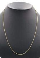 Classic 14KT Yellow Gold High Shine 23" Box Chain Necklace 1.3mm - 6.17 Grams