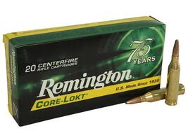 Remington Core-Lokt Ammunition 243 Winchester 100 Grain Core-Lokt