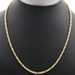 Classic 3.3mm Wide 10KT Yellow Gold 22" Rope Chain High Shine Necklace - 22.81g