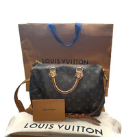 Louis Vuitton Speedy 30 Bag W/ Box, Bag, Key & Lock 