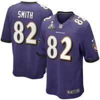 Baltimore Ravens Torey Smith #82 Superbowl Replica Jersey