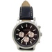 Michael Kors MK-8956 Oversized Hutton Silver-Tone and Leather Watch