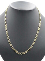 Classic High Shine 10KT Yellow Gold 6.3mm Curb Link Chain Necklace 22.5" 10.35g 