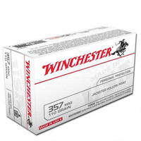 Winchester USA .357 Magnum Ammunition 50 Rounds, JHP, 110 Grain