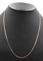 Classic 2.4mm Wide Flat 14KT Yellow Gold Serpentine 22" Necklace - 7.41g by MCM