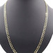 High Shine 14KT Yellow Gold 7mm Estate Curb Link Long Necklace 26.5" - 31.81g