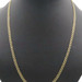 High Shine 10KT Yellow Gold 4mm Classic Curb Link Chain Necklace 24" - 5.34g