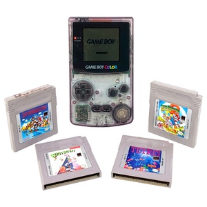 Nintendo Game Boy Color CGB-001 Clear Handheld Gaming Console With Games