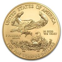 Gold American Eagle One Troy Once Gold Coin