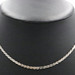 Classic 16" 3.1mm Wide Sterling Silver (925) Flat Rope Choker Necklace Italy 7g