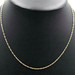 Women's Classic 14KT Yellow Gold Fancy Twisted 18" 1.5mm Wide Necklace - 1.75g