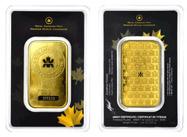 Royal Candian Mint 1 OZ Gold Bar