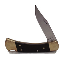 Buck 110 USA 4" Liner Lock Folding Knife With Brass Frame  