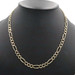 Classic 10KT Yellow Gold 7.1mm High Shine Figaro Chain Necklace 20.5" - 23.58g