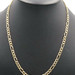 Classic 10KT Yellow Gold 5.8mm High Shine Figaro Chain Necklace 22" - 22.28g