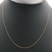 Women's Classic 0.8mm Wide Thin Link 18.5" 10KT Yellow Gold Necklace - 0.52g