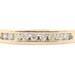 Women's 14KT Yellow Gold 0.20 ctw Round Diamond 3.3mm Channel Band Ring - 3.0g 
