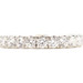 Women's 14KT White Gold 3.1mm 0.96 ctw Round Lab Grown Diamond Anniversary Ring