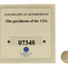George W. Bush Proof (.585 Gold) Liberian $10 (Miniature) Commem Coin with COA