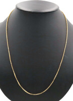 Classic 10KT Yellow Gold 2mm Wide High Shine Box Chain Necklace 24" - 12.16g