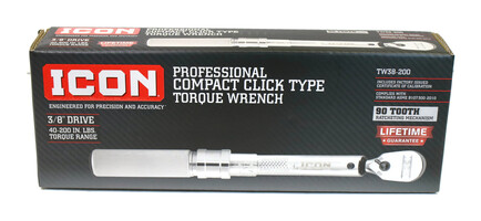 Icon TW38-200 Professional Compact Click Type Torque Wrence