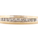 Women's 4mm 14KT Yellow Gold 0.16 ctw Round Diamond Channel Band Ring - 3.1g