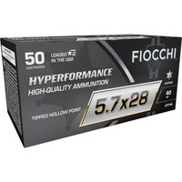 Fiocchi Hyperformance, 5.7x28mm, 40 Grain, Tipped Hollow Point, BOX50