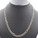 Heavy High Shine 10KT Yellow Gold 6.6mm Classic Figaro Chain Necklace 22" - 21g