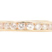 Estate 1.0 Ctw Round Diamond 14KT Yellow Gold Classic Channel Wedding Band 3.26g