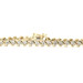 Women's Estate 10KT Yellow Gold 0.26 ctw Round Diamond 7 1/4" Tennis Bracelet