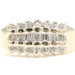 Women's Estate 0.28 Ctw Baguette & Round Cut Diamond 10KT Yellow Gold Ring 2.83g